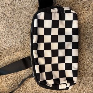 Checkered Black and White Bag